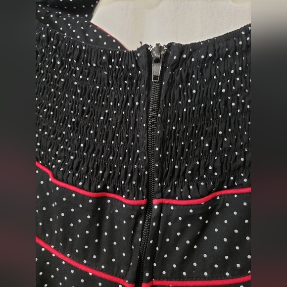Hell Bunny Polkadot Dress Sz L - Picture 3 of 4
